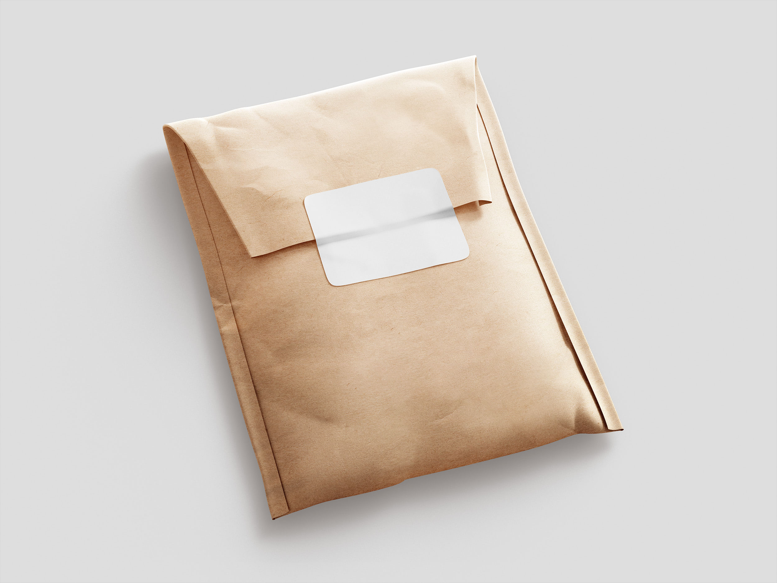 kraft-paper-postal-bag-and-sticker-mockup